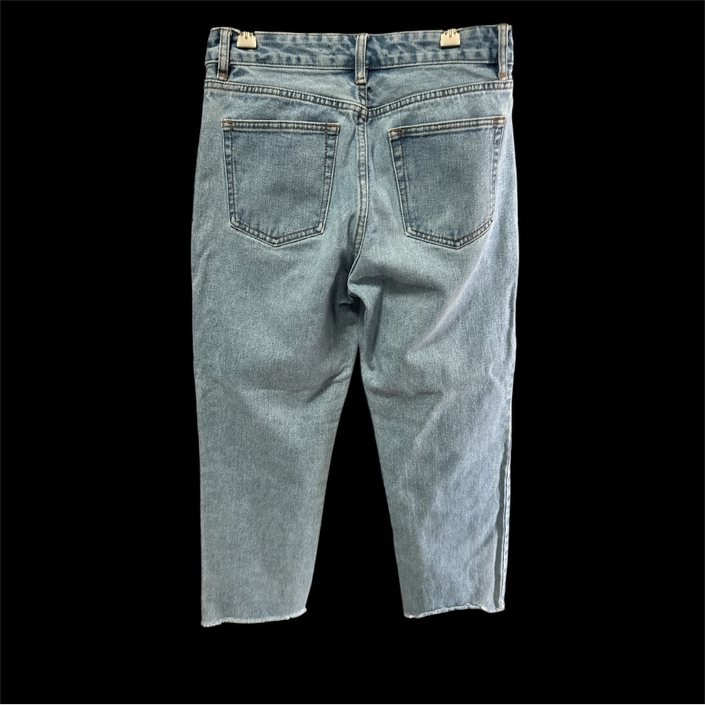 John Galt California Button Fly Ankle Jeans Size L Raw Hem - Picture 4 of 9